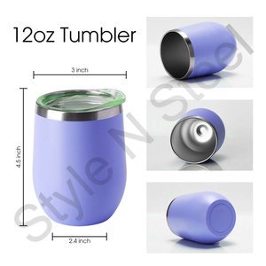 Double Wall <b>Goblet</b> Stainless Steel <b>Wine</b> Mug Tumbler Beer Mug Ice-cream Cup Tea Mug Coffee Jug - Product Image 2