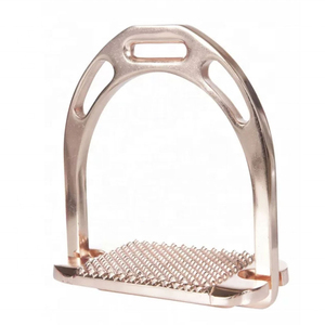 Estribos de Montar Personalizados con Logotipo en Acero Inoxidable, Antideslizantes, Colores Personalizados, Estribos de Salto de Aluminio de Calidad Profesional - Product Image 2