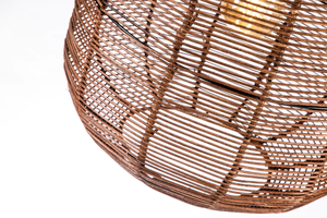 Lámpara Colgante de Bambú y Ratán de Primera Calidad, Tejida a Mano, con Tamaño y Acabado Personalizables - Product Image 4