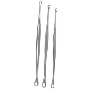 Instrumentos SureMed, Curetas Uterinas de Doble Extremo, Afiladas y Puntiagudas, Instrumento Quirúrgico Ginecológico de Acero Inoxidable, Reutilizable, Manual - Product Image 2