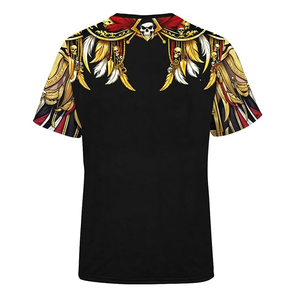 Western Sheriff Print T-<b>Shirt</b> <b>Men</b> Short Sleeve Brown With Red Bandana And Star Badge Casual Wear - Product Image 3