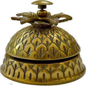 Brass Table <b>Bell</b> Hotel Reception <b>Bell</b> Office School <b>Service</b> <b>Bell</b> Vintage Antique Brass Desktop Calling <b>Bell</b> Desk <b>Service</b> - Product Image 1
