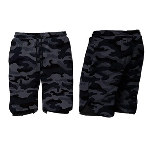 Shorts de course double couche 2-en-1 pour hommes, collants de compression légers, anti-humidité, pour entraînement et fitness, couleur unie - Product Image 1