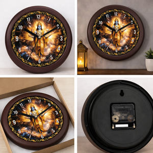 Lord vishnu นาฬิกาแขวนผนังแบบเคลื่อนที่พิมพ์ดิจิตอลวัสดุพลาสติกวันแม่จบการศึกษาโลโก้ออกแบบได้ตามต้องการ - Product Image 2