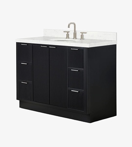 Mueble de Baño Personalizado Phoebe de 48 Pulgadas, Mueble con Lavabo Individual, Solo Mueble, Fabricante OEM de Vietnam - Product Image 2