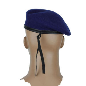 Men's <b>Navy</b> Blue Wool Beret Cap Casual Style Four Seasons <b>Hat</b> for Adults 56-58CM Head Circumference - Product Image 4