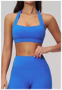 Top Class Women Square <b>Neck</b> Sports <b>Bra</b> With Logo Band Wireless Workout Top Fitness Sports <b>Bra</b> For Women - Product Image 3