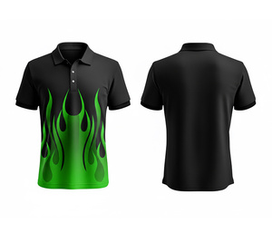 Breathable Full Sublimation Polo Shirt with Custom Logo Printing Lightweight for Men Women Youth Quick-Dry Dry-Fit Active Polo - Product Image 3