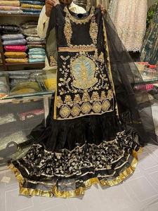 2022 indien pakistanais dernière mousseline de soie travail manuel édition de mariage Salwar vente chaude produit robe occasions spéciales fêtes fantaisie - Product Image 3