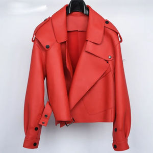 Veste en cuir pour femme, sur mesure, élégante, de haute qualité, disponible en différentes couleurs, à prix avantageux - Product Image 3