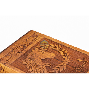 Urne funéraire en bois de rose sculptée à la main AYAANS, très vendue, pour cendres d'adultes, urnes funéraires en gros (6X6X11)IN - Product Image 4