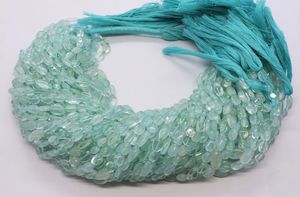 Perles de topaze blanche naturelle, forme ovale lisse, 6-7 mm, perles de pierres précieuses de topaze blanche, 12,5 pouces, perles de topaze blanche en vrac pour bijoux - Product Image 6