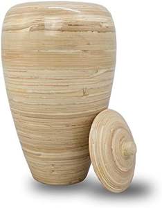 Urnes commémoratives beige naturel pour cendres : un hommage élégant et intemporel - Product Image 2