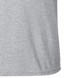 Camiseta de Mujer con Bordado, Color Gris Jaspeado, Manga Corta, Cuello Redondo, Diseño Pretty Girl 08, Top Informal de Algodón, Moda Moderna - Product Image 4