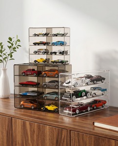 Elegante y Moderno Expositor de Acrílico Transparente para Modelos de Coches de Juguete, Caja de Almacenamiento Apilable a Prueba de Polvo, Estuche de Protección para Coleccionables - Product Image 6
