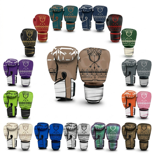 Guantes de Boxeo Profesionales Hechos a Medida, de Fieltro, para Entrenamiento, Sparring, Golpeo, Ejercicio, de Cuero PU Resistente, para MMA, Kickboxing y Deportes de Combate - Product Image 1