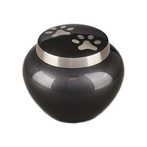 Luxury Metal <b>Pet</b> <b>Urn</b> for Home Decoration Classic Funeral <b>Urn</b> Metal Aluminium Paw Print Cremation <b>Urn</b> Funeral - Product Image 1