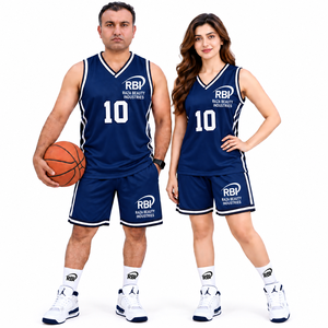 Maillot de basketball personnalisé 220g 100% polyester séchage rapide imprimé par sublimation avec nom du joueur, taille élastique, sans manches, pour homme - Product Image 3