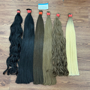 Cabello virgen vietnamita a granel de doble capa para trenzar, extensiones de cabello humano listas para enviar - Product Image 1