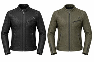 Chaqueta de Motocicleta de Cuero Perforado para Verano |   Negro Beige Oliva |   Fabricante OEM ODM |   Diseño de Calidad Premium |   Transpirable | - Product Image 5