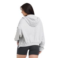 Sweat-shirt à capuche zippé pour femme, décontracté, surdimensionné, en polaire douce, à manches longues, chaud, pour l'automne et l'hiver, style streetwear