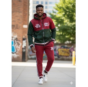 Ensemble de survêtement d'hiver pour hommes fabriqué en Inde, idéal pour les sports de plein air ou les tenues décontractées et le confort quotidien, disponible au prix d'usine - Product Image 1