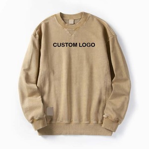 Sweat-shirts à capuche pour hommes, surdimensionnés, unis, teints, prix bas, avec logo personnalisé, en coton/polaire - Product Image 4