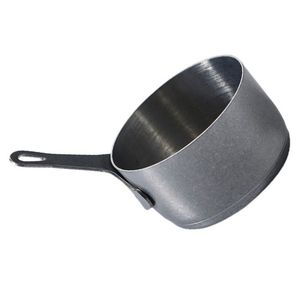 Stainless Steel Sauce <b>Pan</b> Round Minimalist Design Polished Finish Aluminum Alloy Handle No Cover <b>Induction</b> Compatible - Product Image 5