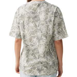 T-shirt camouflage oversize pour femme, coupe décontractée, streetwear, imprimés camouflage, coton, vente en gros OEM - Product Image 2