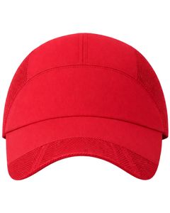 Men Red <b>Mesh</b> Panel Sports Cap Breathable Lightweight Adjustable Summer Running Training Outdoor Baseball Hat For Men Use - Product Image 2
