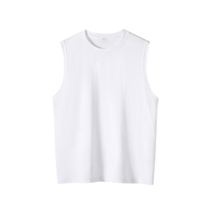 Camiseta Deportiva Casual para Hombre, de Algodón Orgánico Transpirable, Diseño sin Mangas, Impresiones de Etiquetas Gratuitas, Venta al Por Mayor - Product Image 5