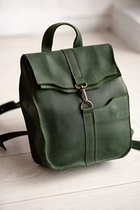 Modern Stylish Design Multifunctional Outdoor Leather <b>Backpack</b> for Women Water-resistant Wind-resistant Leather <b>Backpack</b> Bag - Product Image 4