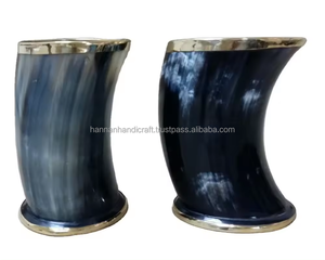 Corne à boire viking artisanale en matériaux écologiques et biologiques, artisanat moderne, cadeaux originaux très demandés - Product Image 4