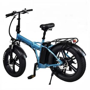 Bicicleta Eléctrica Plegable de Lujo con Llantas Anchas de 20*4 Pulgadas, 7 Velocidades, Equipada con Frenos de Disco Dobles, Batería de Litio de 48V 10Ah - Product Image 1