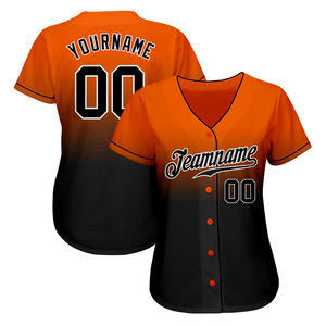 Último diseño, camiseta de béisbol personalizada con nombre de equipo, nombre y número del jugador, nuevo estilo, camiseta transpirable de manga corta con cuello en V para mujer - Product Image 1