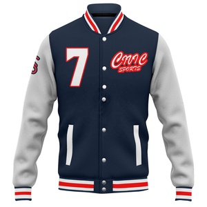 Chaqueta de lana de invierno de alta calidad para exteriores bordado personalizado Letterman de talla grande - Product Image 3