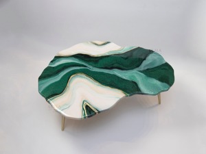On Sale Marble Top Coffee <b>Table</b> with <b>Gold</b> Metal Hairpin Legs Contemporary Living Room Furniture Decorative <b>Side</b> <b>Table</b> - Product Image 5