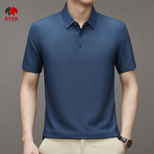 เสื้อโปโลดีไซน์สั่งทำพิเศษสำหรับผู้ชายจาก Ryan Pro Gear เนื้อผ้าระบายอากาศได้ดี สวมใส่สบาย ปกคอพับ สีพื้น - Product Image 1