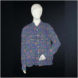 Camisa de Verano de Algodón, Estilo Boho, Manga Larga, para Mujer, Talla Grande, Ropa de Playa, Hecha a Mano en India - Product Image 5