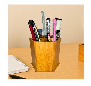 Wood <b>Pen</b> Holder Stationery Makeup Accessaries Holder Color <b>Pen</b> And Pencil Kids Room Desk Organizer <b>Box</b> Holder - Product Image 1