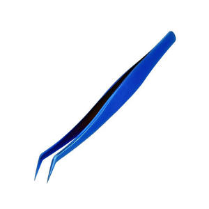 Pinzas de Acero Inoxidable para Extensión de Pestañas de Visón, Diseño 2026, Profesionales, para Volumen, Punta Serrada, Duraderas, 10 mm de Longitud - Product Image 4