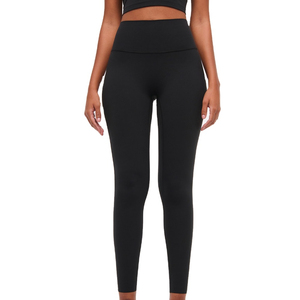 Ensemble de leggings de yoga pour femme, taille mi-haute, effet push-up, respirant, écologique, style streetwear, longueur cheville, avec logo personnalisé, pour la course à pied - Product Image 1