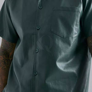 Chemises en cuir pour hommes, matière de qualité supérieure, design élégant, coupe confortable pour un usage quotidien et décontracté - Product Image 5