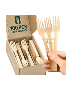 Fourchettes à manche en bambou écologiques à prix abordable - 100 % naturelles et biodégradables - Product Image 5