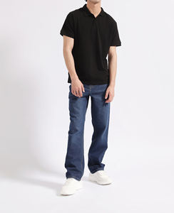 Polo de sport ajusté pour homme en coton 100% couleur unie, logo personnalisé, respirant, manches courtes, t-shirt décontracté – Vente en gros - Product Image 2