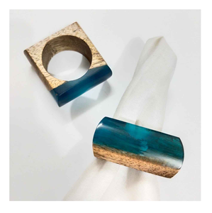 Wood & Resin Napkin Ring holder Superior Quality Handmade Elegant <b>Table</b> Accessories for Banquet <b>Party</b> and Wedding Setup - Product Image 4