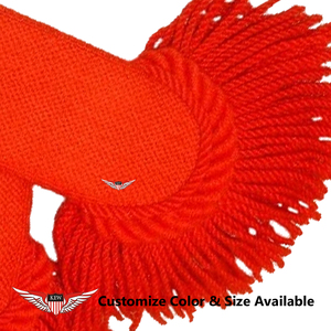Máscara Facial de Punto Estilo Punk Roja KEW con Flecos y Hombreras Bordadas - Product Image 2