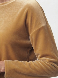 Vente en gros de t-shirts à manches longues en velours pour hommes, doux, confortables, de qualité supérieure, décontractés, unis, fabricant de vêtements OEM ODM - Product Image 4