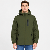 THAPUR SONS SSJ-MK-004 2026 Blouson d'hiver formel en toile softshell enduite, imperméable, coupe-vent, avec fermeture éclair sur le devant