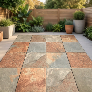 Prix des dalles de pierre naturelle Vistaar 60x60, prix bas pour les sols de patio extérieurs, carrelage rectifié en céramique 60x120, résistant, R11, prix en Chine - Product Image 5